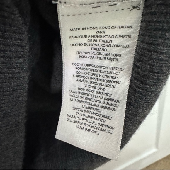 Polo by Ralph Lauren Men's Gray 1/4 Zip Wool Sweater Gray Size 2XLT Cozy Soft - Picture 8 of 8